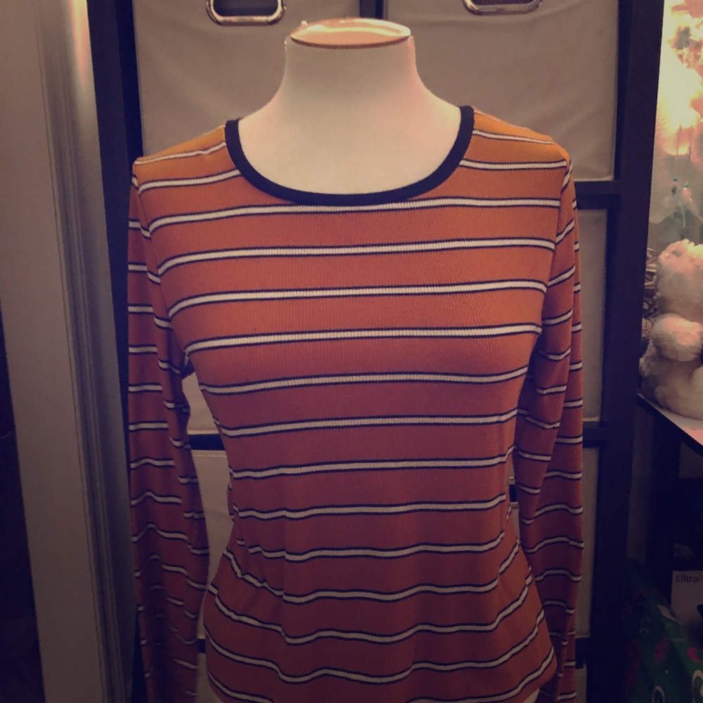 Charlotte Russe stripped long sleeve shirt